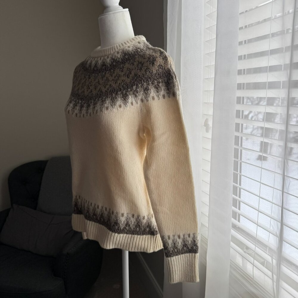 NWT Brooks Brothers Italian Yarn Alpaca Wool Blend Fair Isle Sweater - size M - Picture 2 of 5